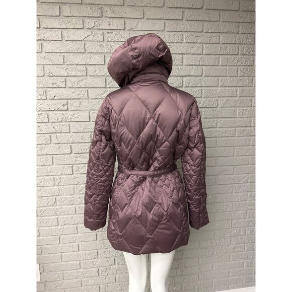 Eddie Bauer Women Quilted Down Puffer Coat With Detachable Hood Size S - Picture 2 of 10